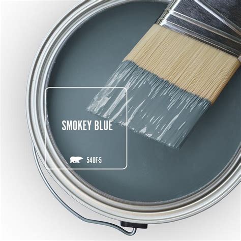 BEHR ULTRA 1 Qt 540F 5 Smokey Blue Matte Interior Paint And Primer In