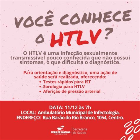 Ação De Conscientização Do Htlv Será Realizada Nesta Quarta Feira