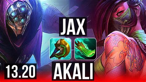 Jax Vs Akali Top Solo Kills M Mastery Dominating Euw