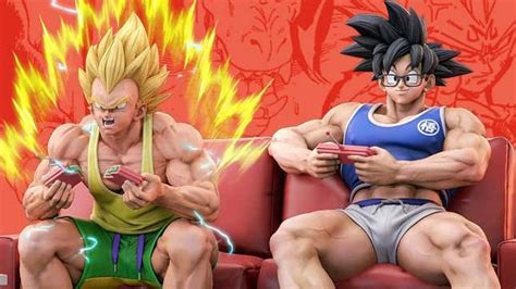 La Statue De Dragon Ball Z Transforme Goku Et Vegeta En Joueurs Chauds