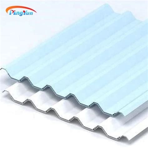 Pvc Plastic Double Layered Hollow Roofing Sheets Roof Panels Insulated For Home House China