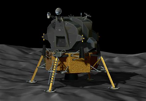 Datei 3D Mondlandefähre Apollo 11 STL OBJ Dateien für 3D Drucker