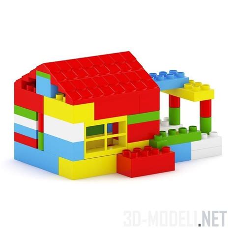 3D модель – Домик из конструктора Lego