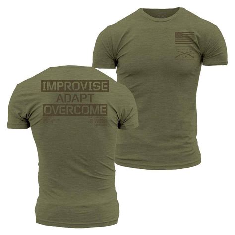 Mens Improvise Adapt Overcome Tee Grunt Style Llc