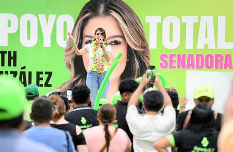 Ruth González retoma giras de campaña al Senado en la huasteca potosina