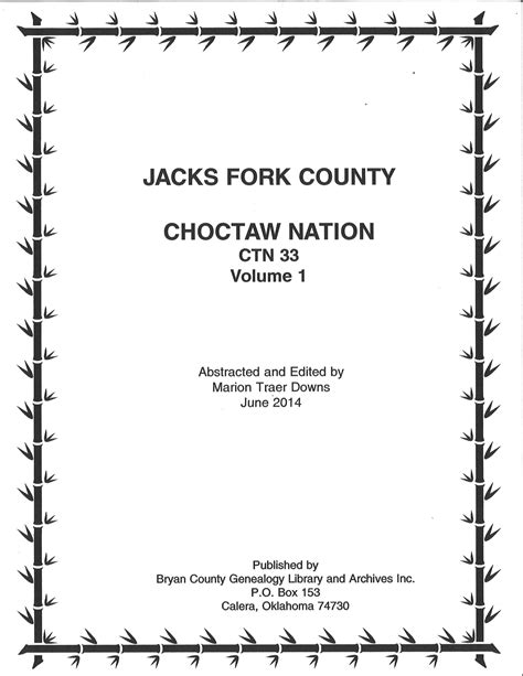 CHOCTAW COURT RECORDS-Choctaw Nation Records, Jacks Fork Co. 1890’s