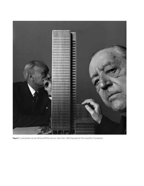 Pdf Figure Ludwig Mies Van Der Rohe And Philip Johnson New