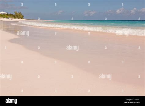 The Pink Sands Beach In Dunmore Town Harbour Island The Bahamas Stock