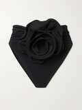 MAGDA BUTRYM Appliquéd ruched bikini briefs NET A PORTER