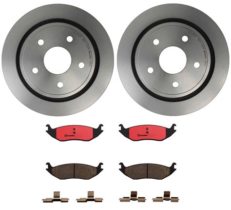 Ram Chrysler Dodge Disc Brake Pad And Rotor Kit Rear Mm Ceramic