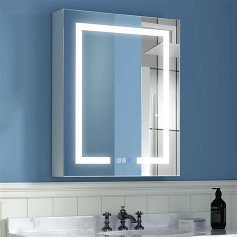 Amazon ExBrite LED Lighted Bathroom Medicine Cabinet With Mirror