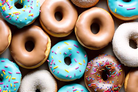 colorful donuts doughnuts donuts royalty  stock