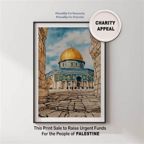 Masjid Al-aqsa Watercolor Painting Palestine Painting - Etsy