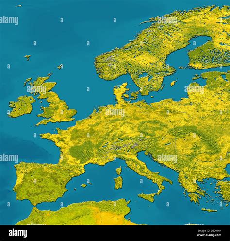 Satellite image of Europe Stock Photo - Alamy