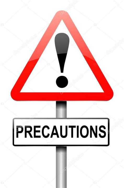 Precautions Sign Concept Stock Photo 72soul 111827496