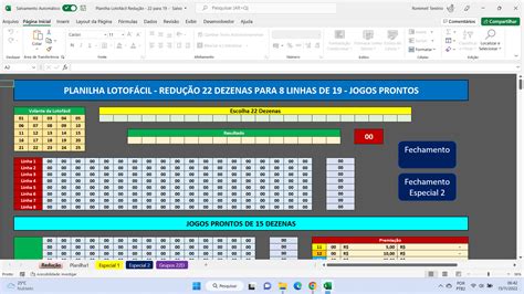 Planilha Lotof Cil Redu O Para Jogos Prontos Planilhas