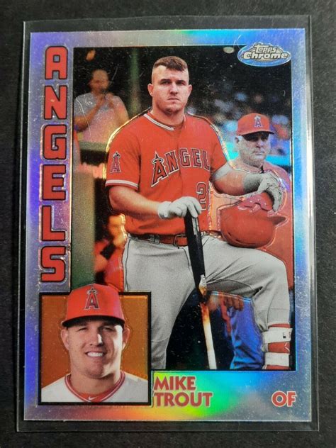 Topps Chrome Mike Trout Tc Retro Holo Los Angeles