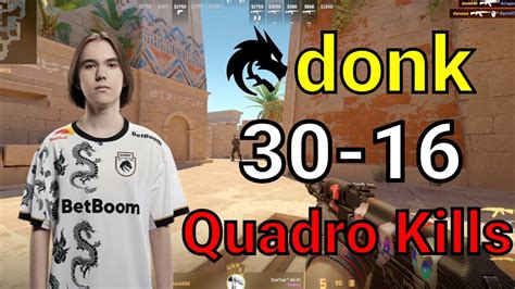 CS2 Donk Pov Faceit Anubis 30 16 4 Triple Kills Quadro Kills Jun