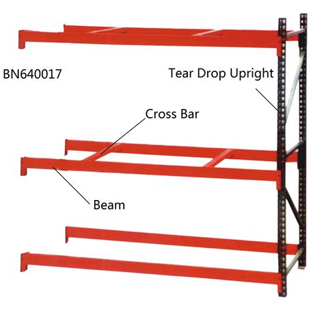 Step Beam Style Teardrop Pallet Rack Shelving 2000 Lbs 7000 Lbs