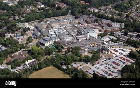 aerial view of Rotherham General Hospital, South Yorkshire Stock Photo ...