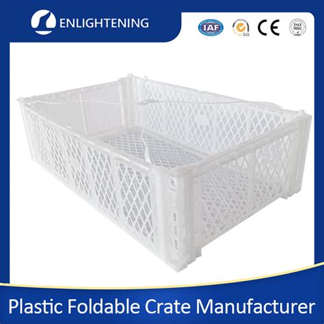 Factory Direct Sell Supermarket Stackable Foldable Collapsible Plastic