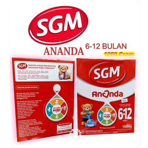 Jual Susu SGM Ananda 6 12 Bulan 1000gram Shopee Indonesia