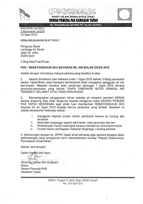 Contoh Surat Permohonan Bantuan Air Bersih Berbagai Contoh