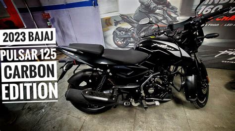 2023 Bajaj Pulsar 125 Carbon Edition Sparkle Black Silver New Colour