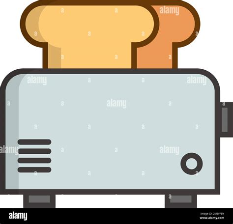 Toaster With Bread Stock Vector Images Alamy