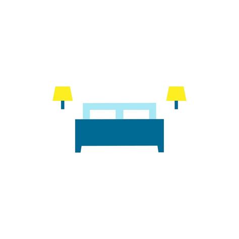 King size bed flat element design, Vector and Illustration. 12051161 ...