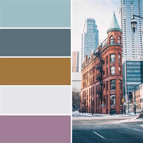 cityscape color palette customizable template shutterstock