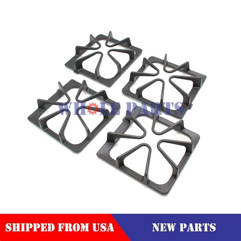 New W Range Burner Grate Kit Matte Black Finish For Whirlpool