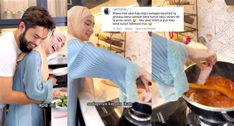 Wawa Zainal Masak Asam Pedas Tak Pakai Apron Netizen Rimas Tengok