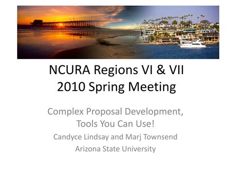 Ppt Ncura Regions Vi Vii Spring Meeting Powerpoint