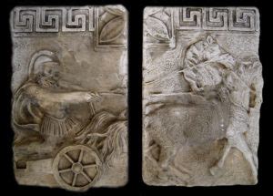 Roman Charriot Wall Plaques