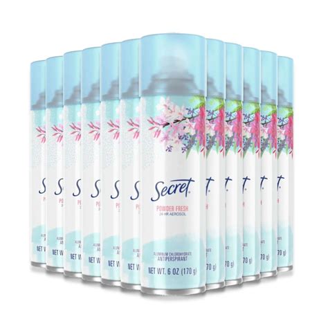 Secret Spray Antiperspirant And Deodorant Powder Fresh 6 Oz Each 12 Pack Shelhealth