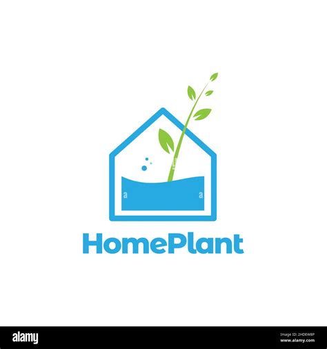 Home With Water And Plants Logo Design Vector Graphic Symbol Icon