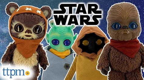 Star Wars Galactic Pals Wookie Ewok Jawa And Rodian Plush YouTube