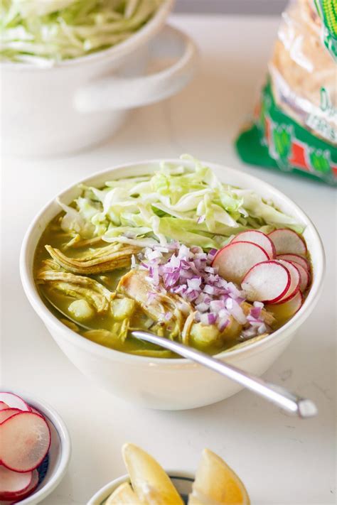 How To Make Chicken Pozole Verde Pozole Verde De Pollo Thisisavocado