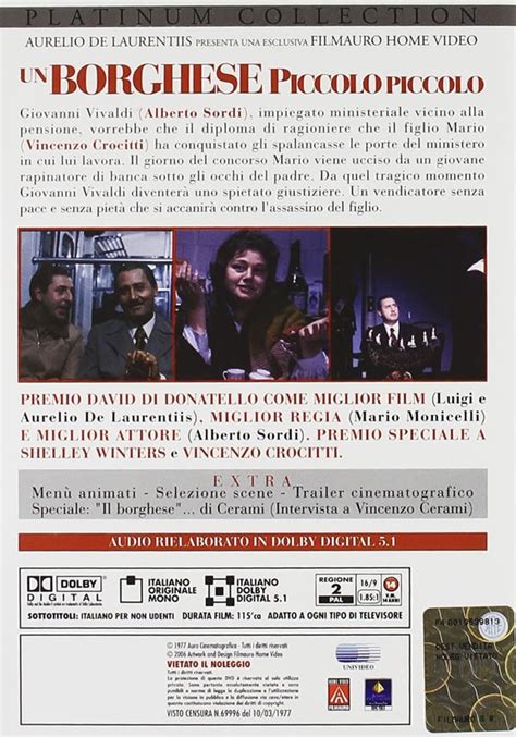 イタリア語で観るイタリア映画 DVDUn borghese piccolo piccolo Alberto Sordi アルベルトソ