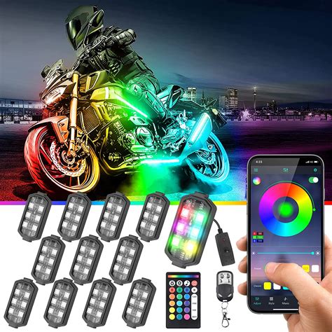 Comprar Chipcolor Pcs Motorcycle Led Light Kit App Rf Control