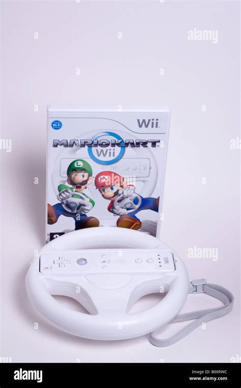 Mariokart For Wii with Wii Wheel Stock Photo - Alamy