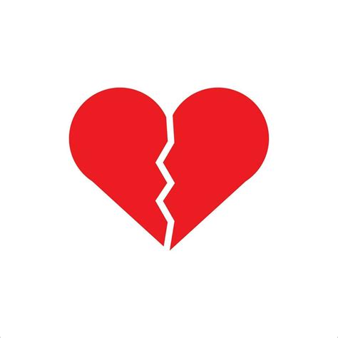 broken heart icon vector illustration symbol 27516799 Vector Art at ...