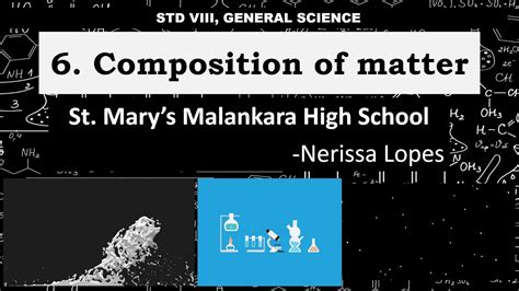 Standard VIII Subject Science Topic Composition Of Matter YouTube