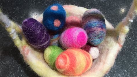 NEEDLE FELTING TUTORIAL An Easy Egg Project For Beginners YouTube