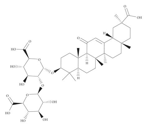 Chemical structure of glycyrrhizin. | Download Scientific Diagram