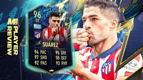 TOTS SUAREZ PLAYER REVIEW FIFA 22 Player Reviews YouTube