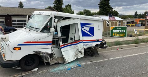 USPS mail truck and two sheds destroyed in accident on Trent and Pines ...