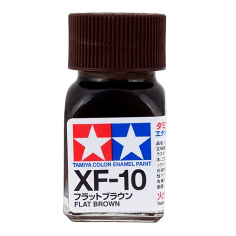 Tamiya Color Enamel Paint XF 10 Flat Brown 10ML Bandai Gundam