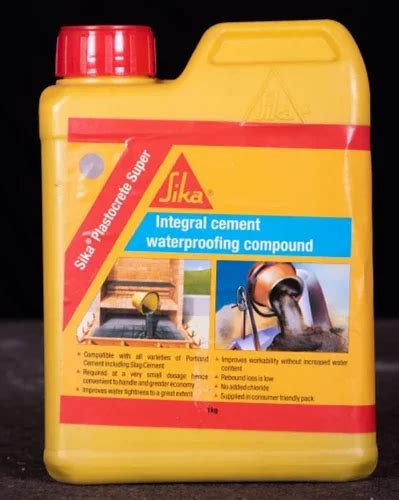 Sika Plastocrete Super Waterproofing Chemicals Liquid At Rs In Kolkata